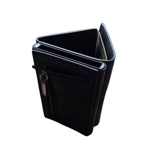 Avegat - NEW Black Leather Front Pocket Compact Wallet RFID Blocking